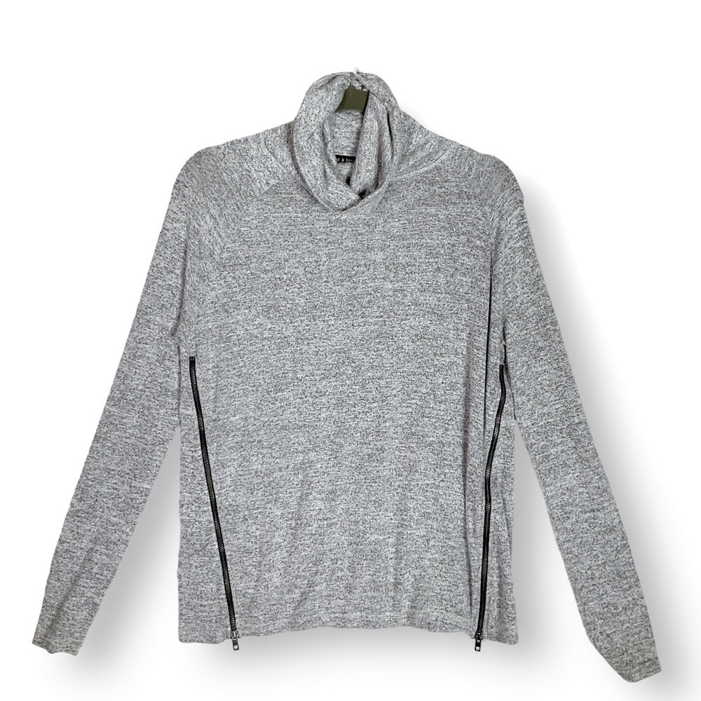 Rag & Bone Jean Camden Turtleneck Pullover Zip Detail Sz S Athleisure - Picture 2 of 11